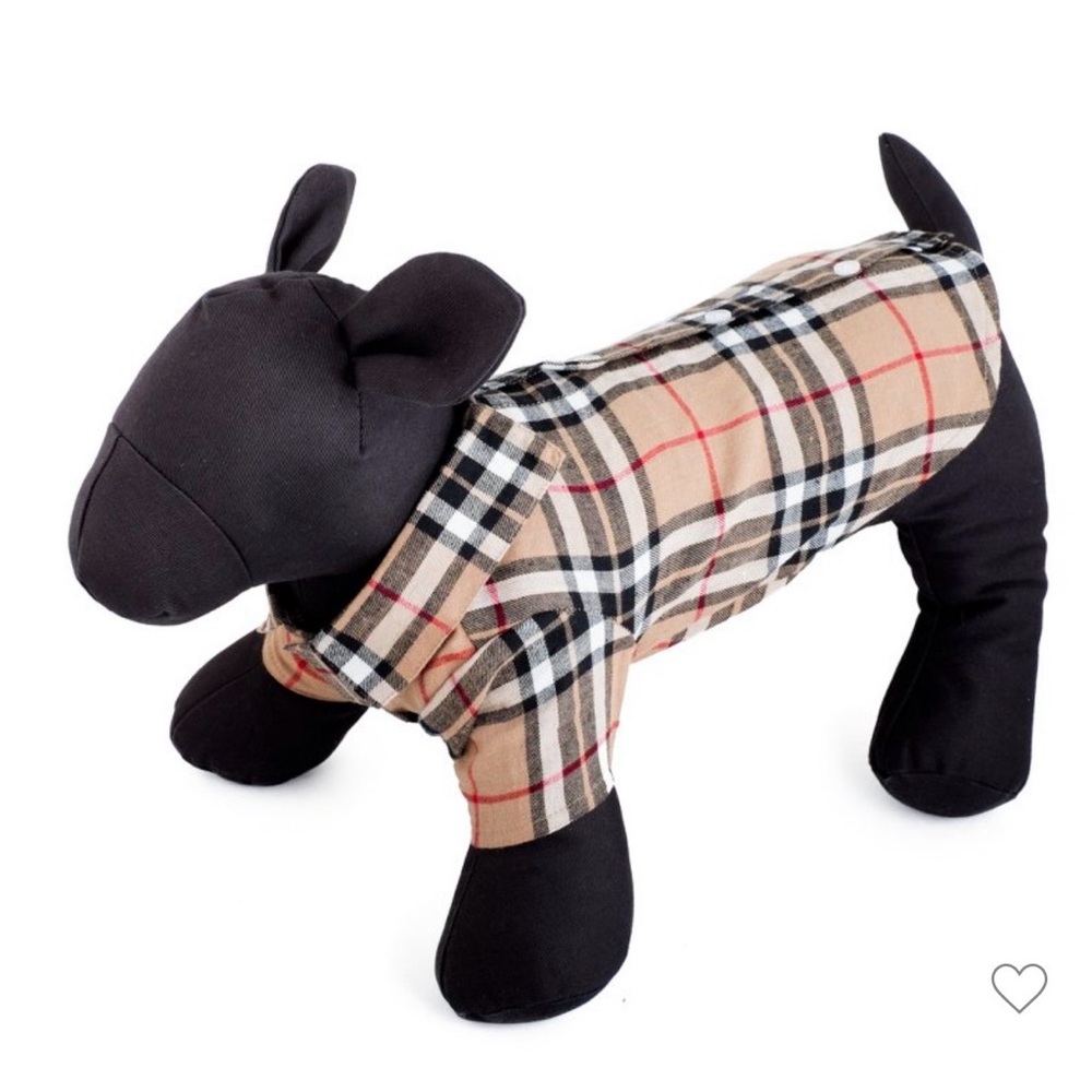 The Worthy Dog Plaid Collared Shirt - Size XL